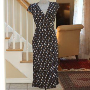 J. CREW MERCANTILE Blue Floral Wrap Dress